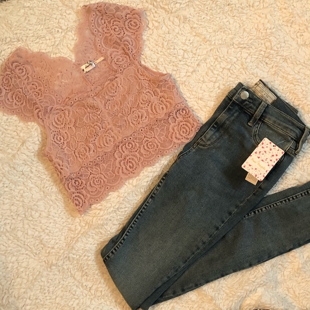 Free People Lace Top/Bralette